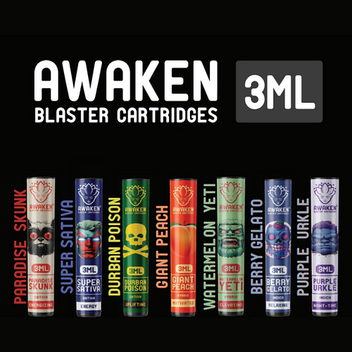 Awaken® Vape Blaster Cartridges 3ml - Giant Peach (Hybrid)