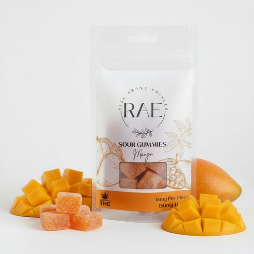 Sour Gummies - Mango 150mg (10x15mg)