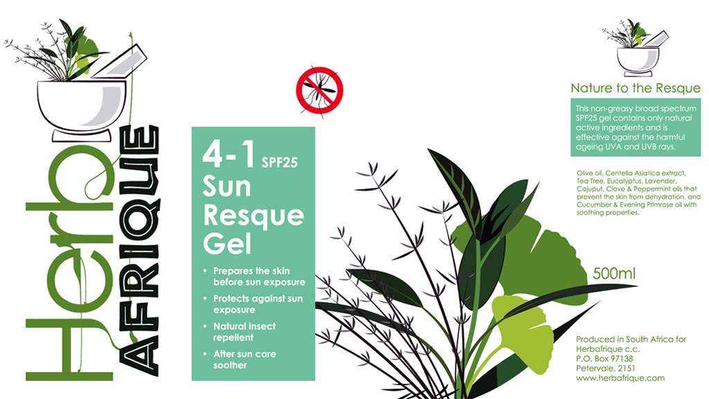 Herbafrique 4-in-1 Sun Resque Gel and Mosquito Repellent