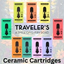 Traveler’s® Ceramic Vape Cartridges 1ml - Tiger Melon (Indica)
