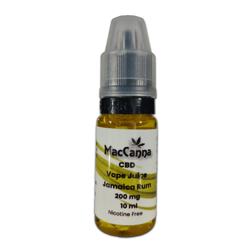 CBD Isolate Vape Juice 200mg (10ml) - Jamaica Rum