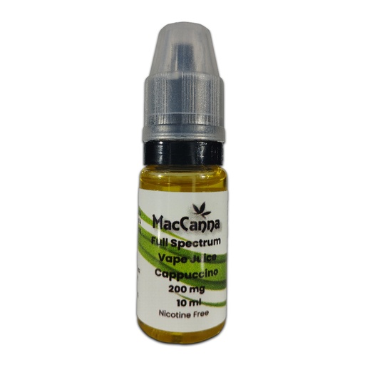 Full Spectrum CBD Vape Juice 200mg (10ml) - Cappuccino