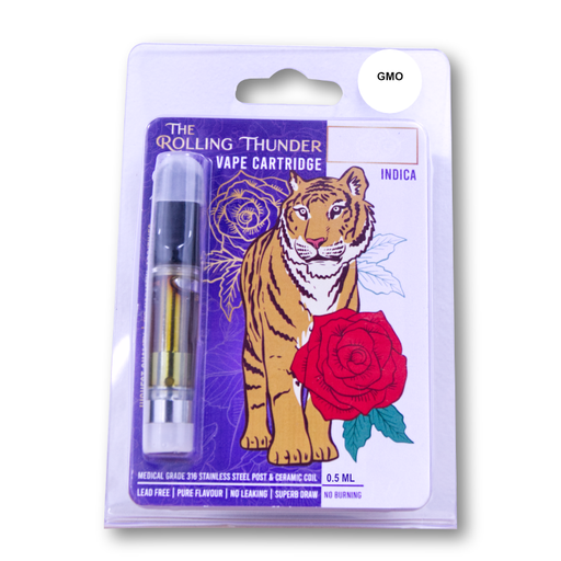 Rolling Thunder Vape Cartridge Full Spectrum - Premium - GMO (Indica) 0.5ml