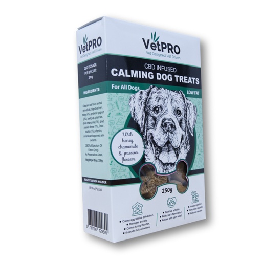 VetPro CBD Dog Biscuits 250g - Calming