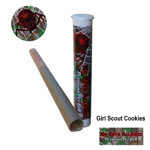 No Boys Allowed Premium Pre-Rolls - Kingsize - Greendoor - Girl Scout Cookies (Indica)