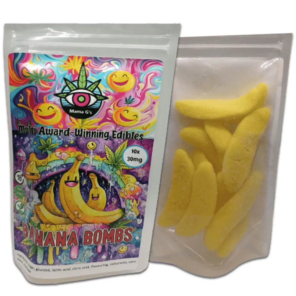 Gummies - Banana Bombs 300mg (10x30mg)