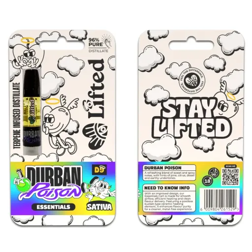 Distillate Vape Carts 1ml - Durban Poison (Sativa)