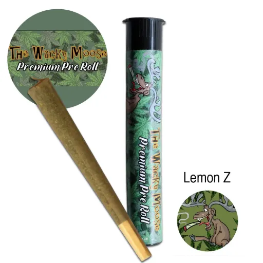 Wacky Moose Premium Pre-Rolls - Kingsize - Indoor - Lemon Z (Sativa)