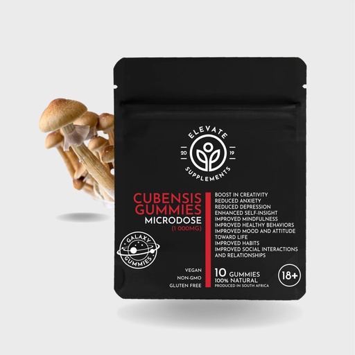 Psilocybin Cubensis Microdose Gummies (10x100mg) (GT (Golden Teacher))