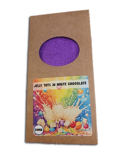 100g Jelly Tots & White Chocolate Slabs (Pack of 3) (50 mg)