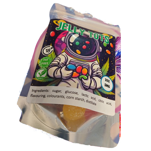 Vegan Gummies - Jelly Tots 100mg (20x5mg)