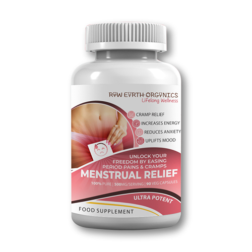 Raw Earth Organics Menstrual Relief 90's