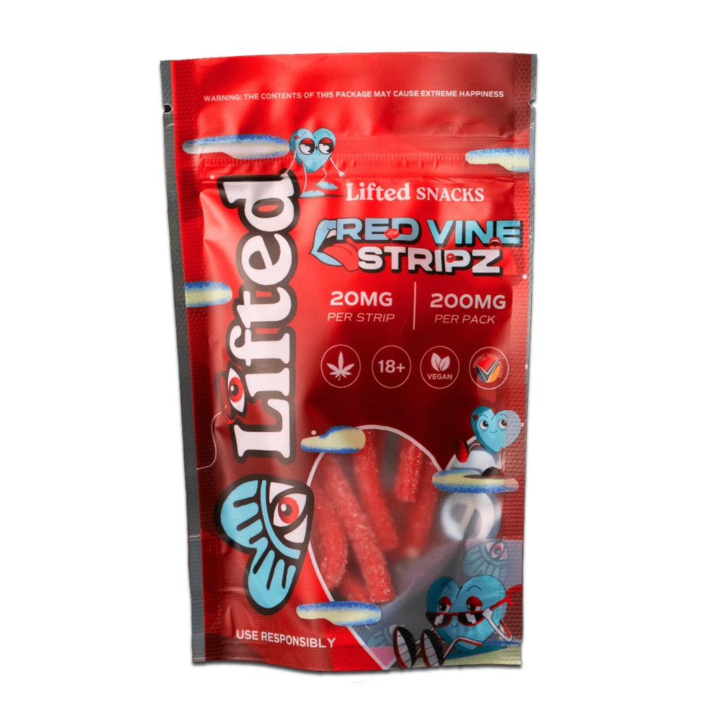 Gummies - Red Vine Stripz 200mg (10x20mg)