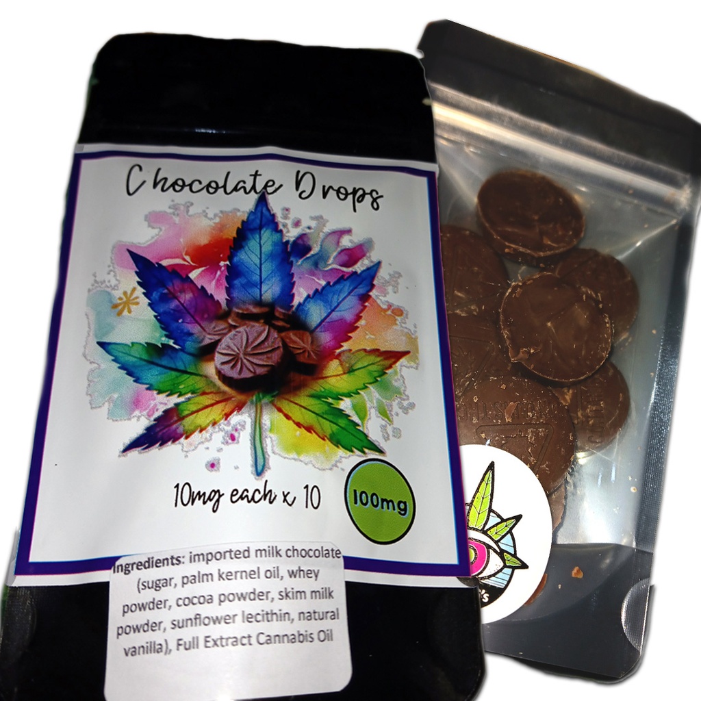 Chocolate Drops 100mg (10 Packs)