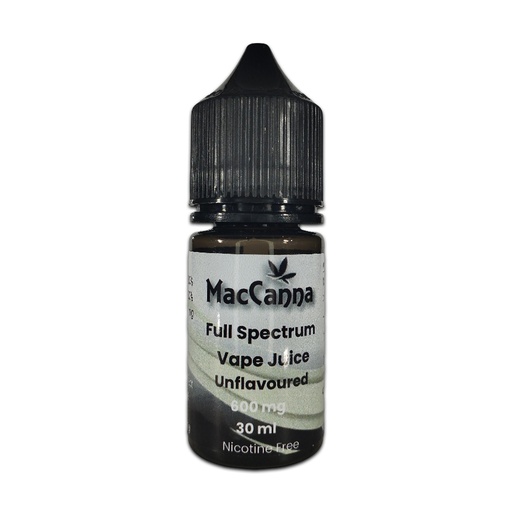 Full Spectrum CBD Vape Juice 600mg (30ml) - Unflavoured