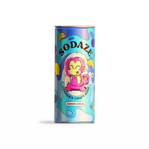 Sodaze Infused Craft Soda 30mg - Blueberry Lemonade (250ml)